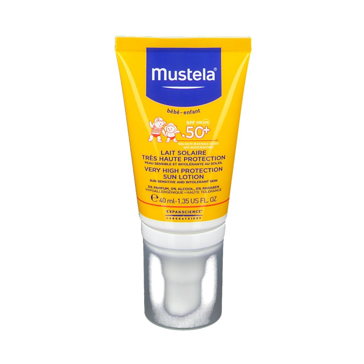 mustela® bébé Lait Solaire SPF50+ Visage