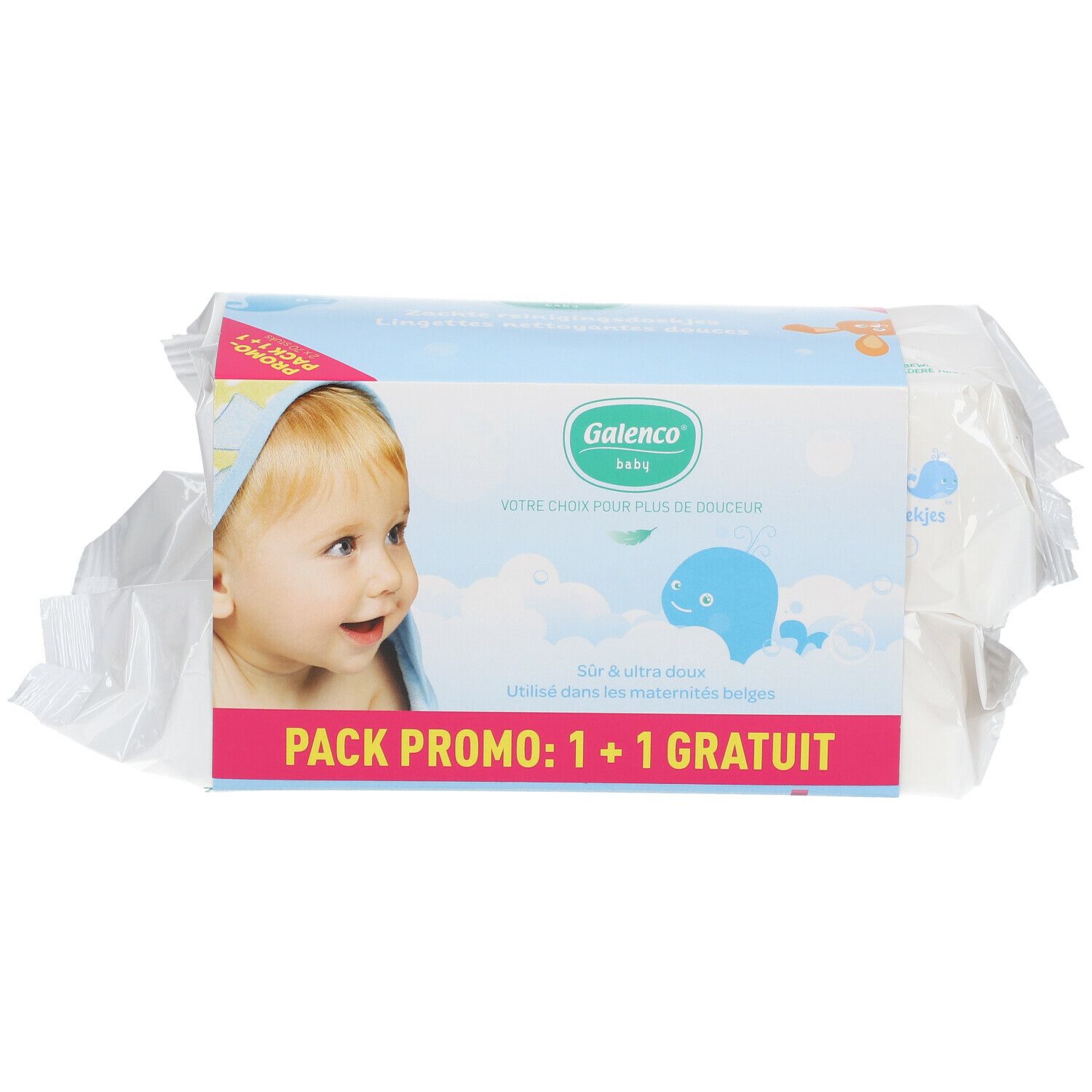Galenco® Baby Lingettes nettoyantes douces