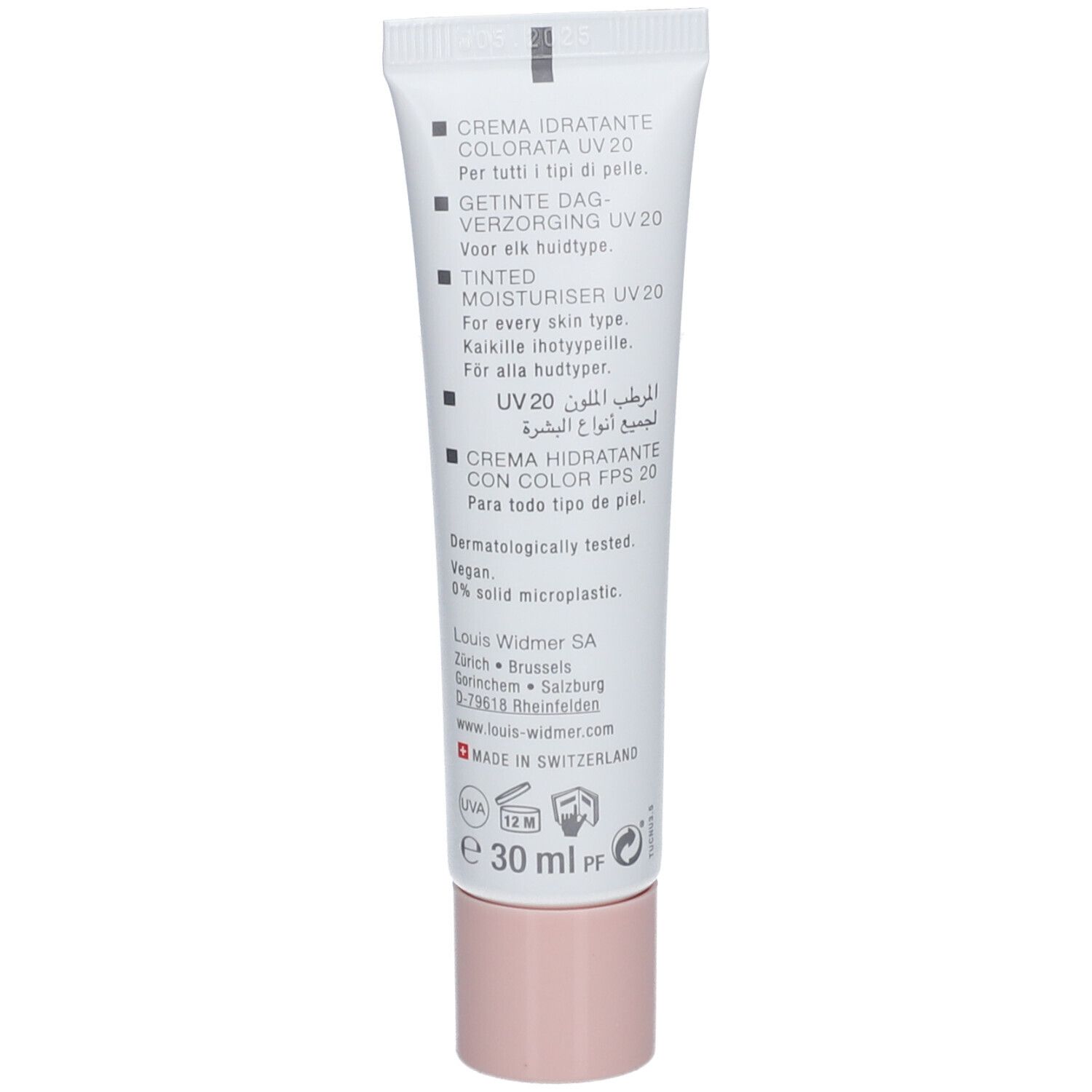 Louis Widmer Soin Teinté Hydratant UV 20 Naturel 01 sans parfum