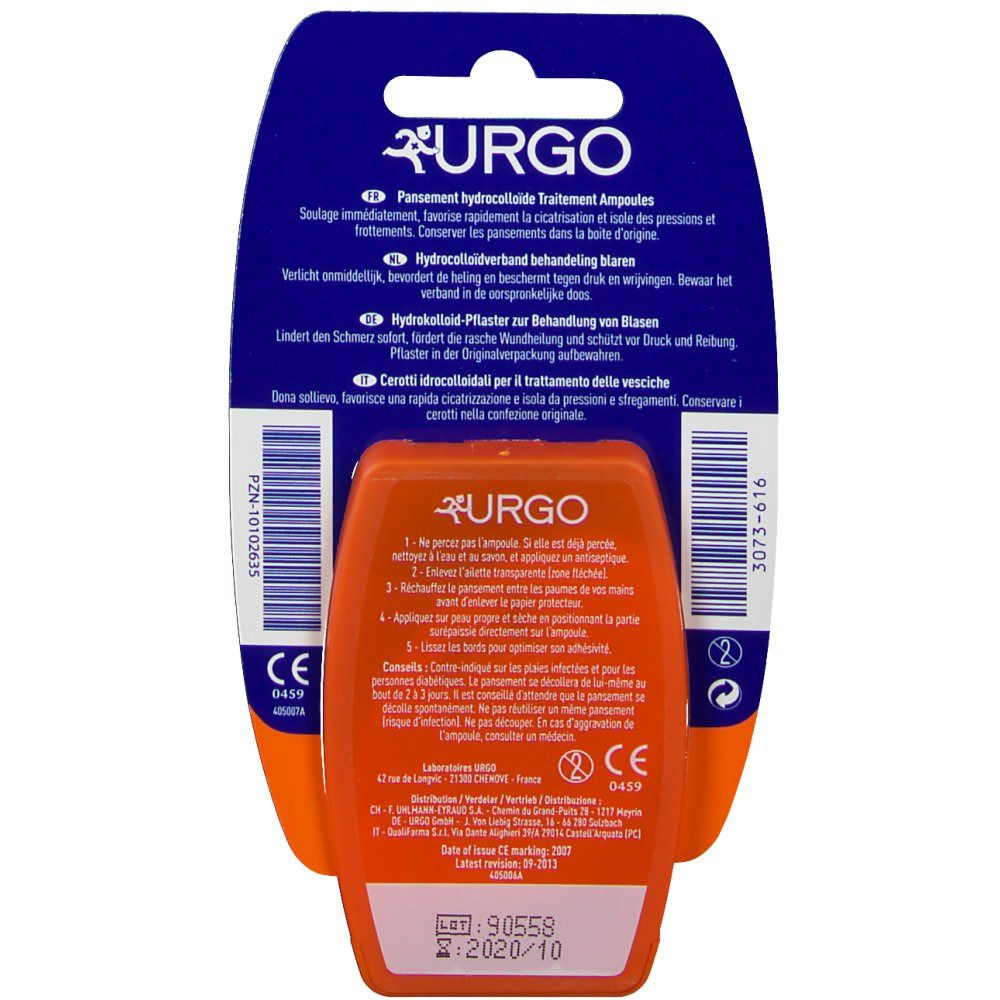 URGO Blasen Hydrokolloid-Pflaster Groß