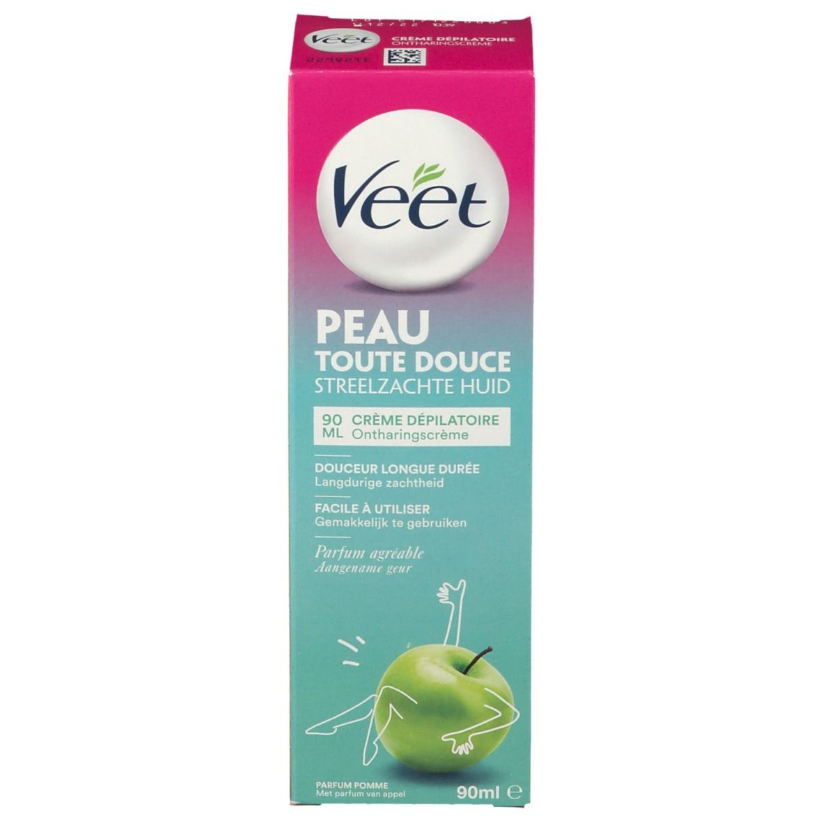 Veet Crème Dépilatoire Hydratante Parfum Pomme
