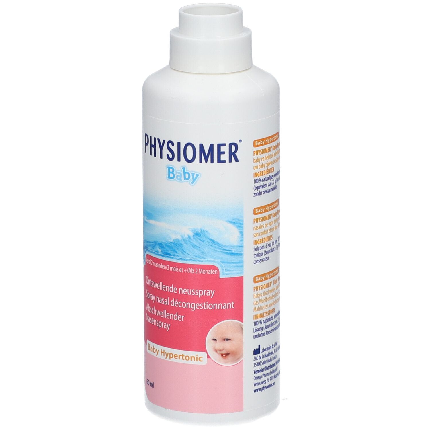 Physiomer Baby Spray Nasal Décongestionnant 60ml