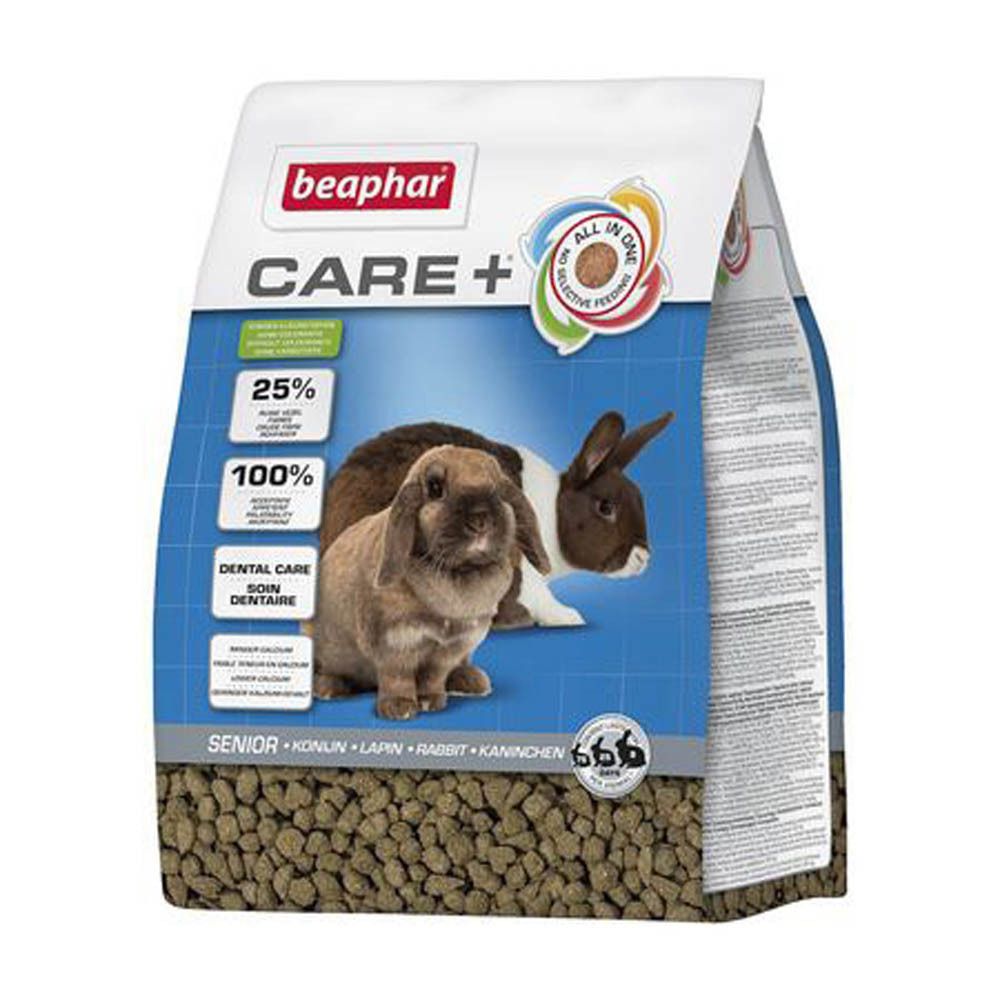 Beaphar Care+ Senior Kaninchenfutter, 3 kg Beutel.