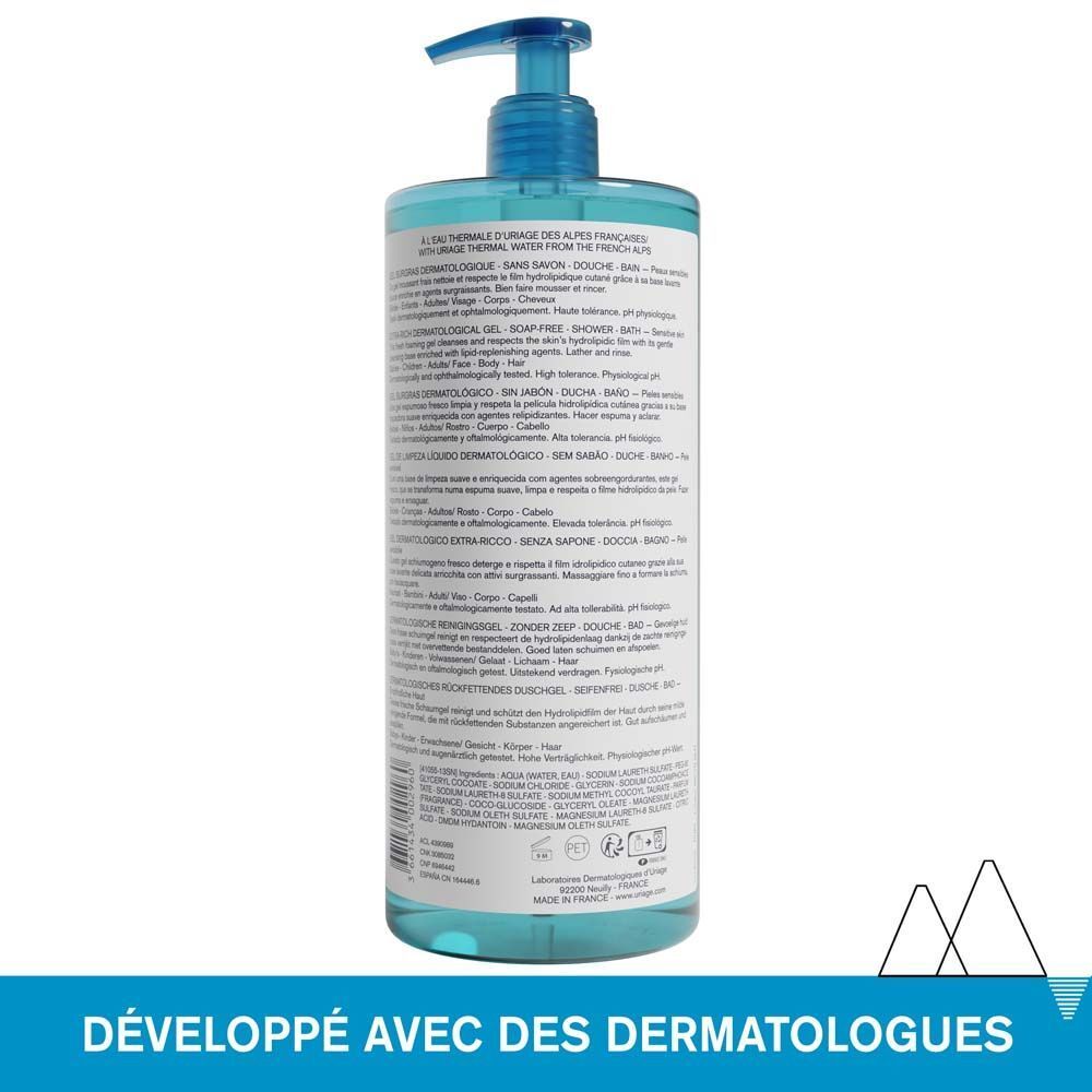 Uriage Gel Surgras liquide dermatologique