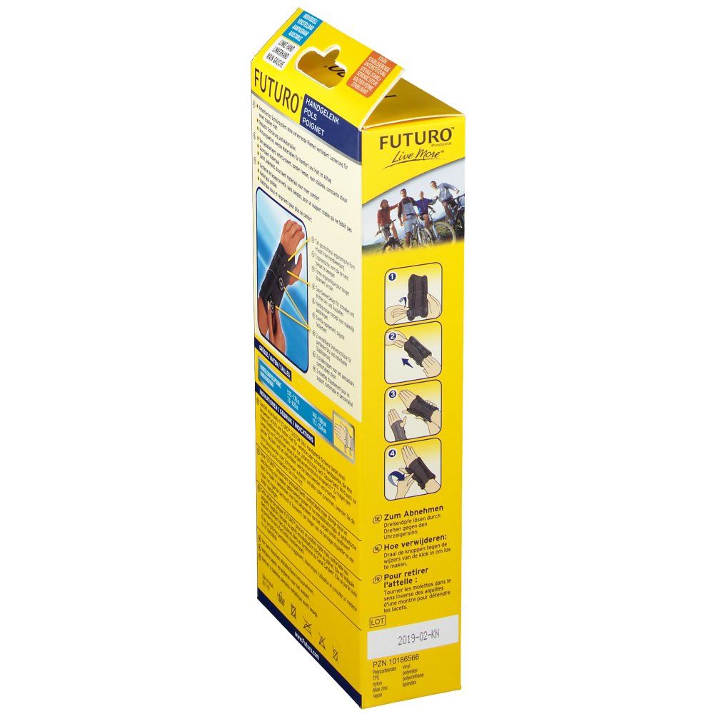 3M™ FUTURO™ Attelle de Poignet Ajustable Custom Dial, Main gauche, Réglable