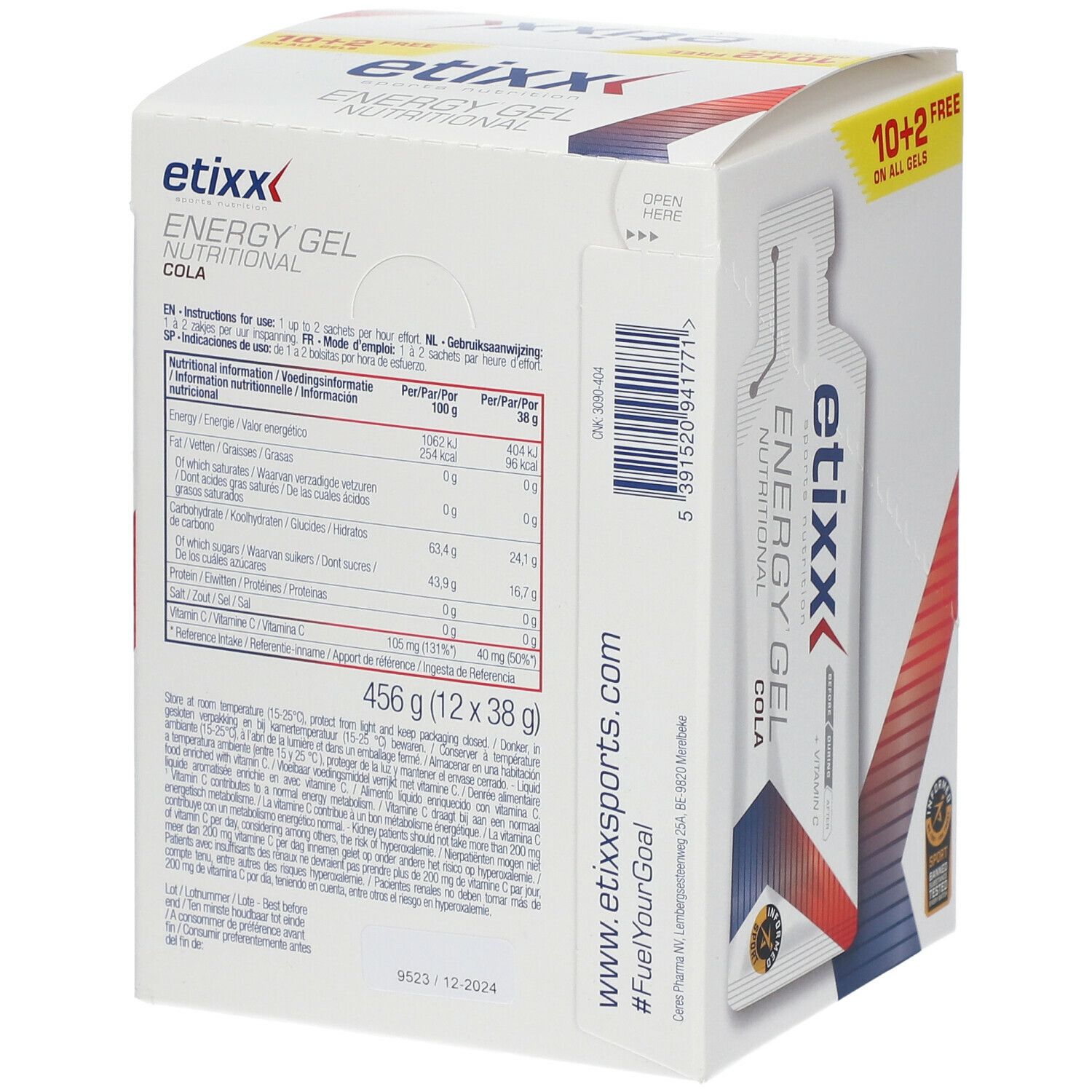 etixx Energy Gel Cola Geschmack