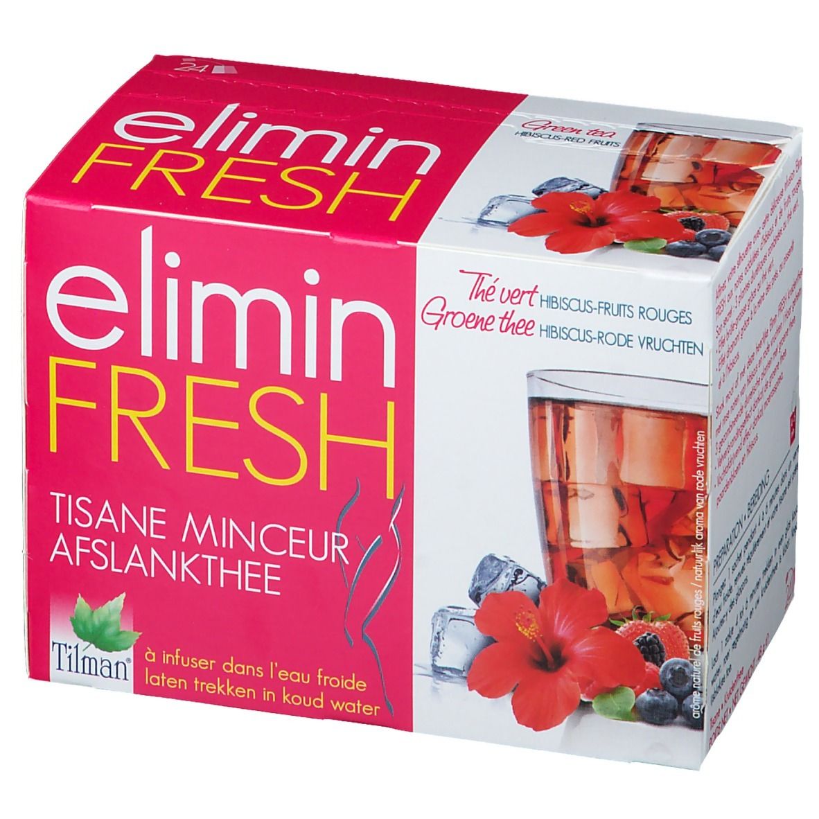 Tilman® elimin fresh Abnehmtee mit Grünem Tee mit Hibiskus & Beerenfrüchten