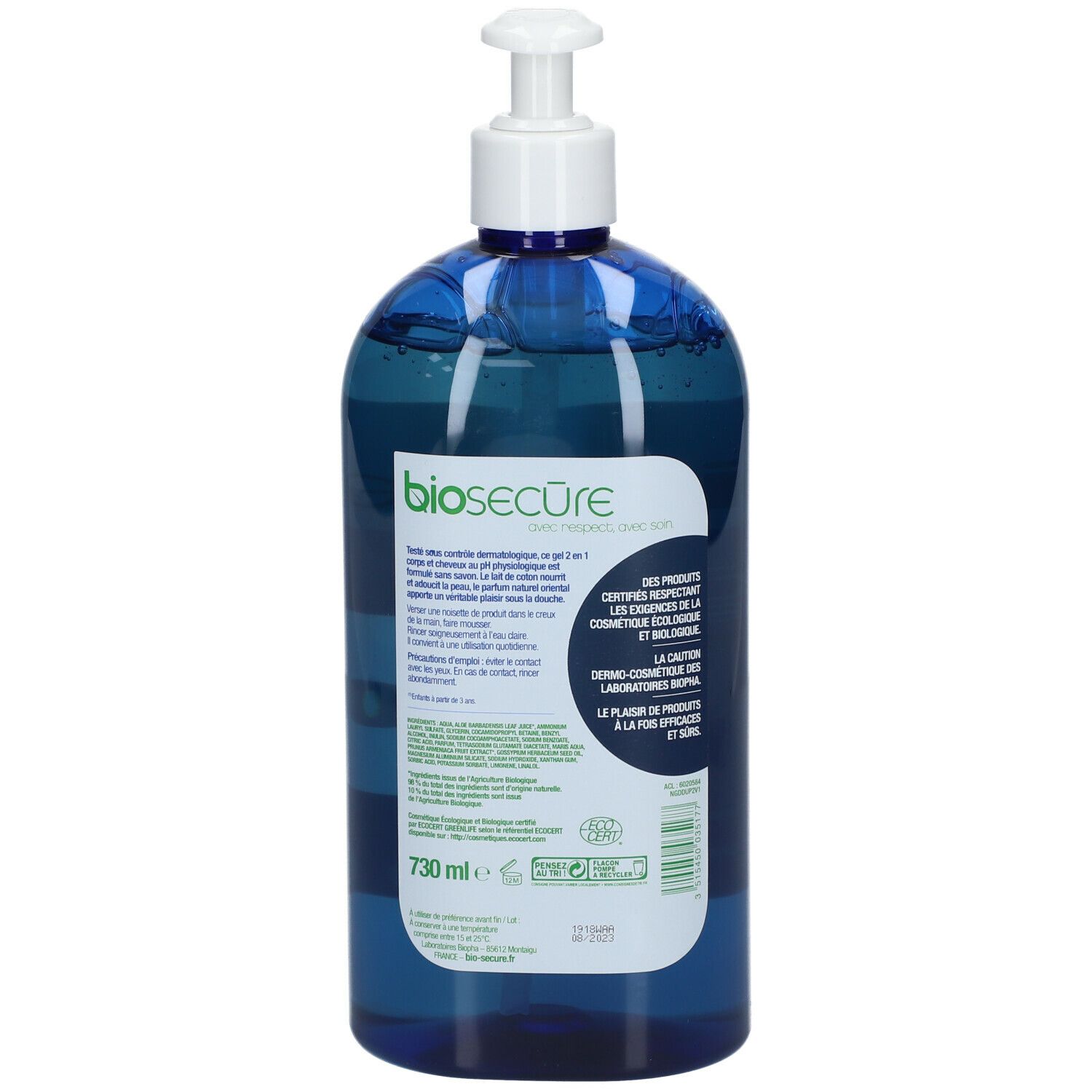 Bio Secure Seifenfreies Körper- und Haargel