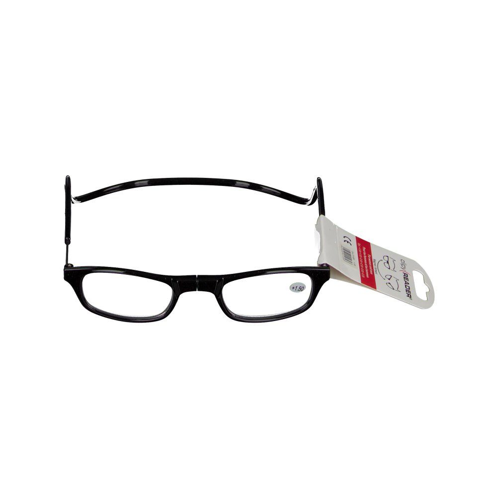 CLIPYREADER® Lunettes de lecture avec un aimant Noir +1.50