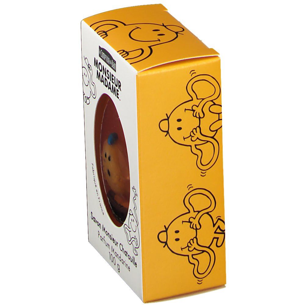 Le Comptoir du Bain Monsieur Madame. Savon Monsieur Chatouille Parfum Mandarine