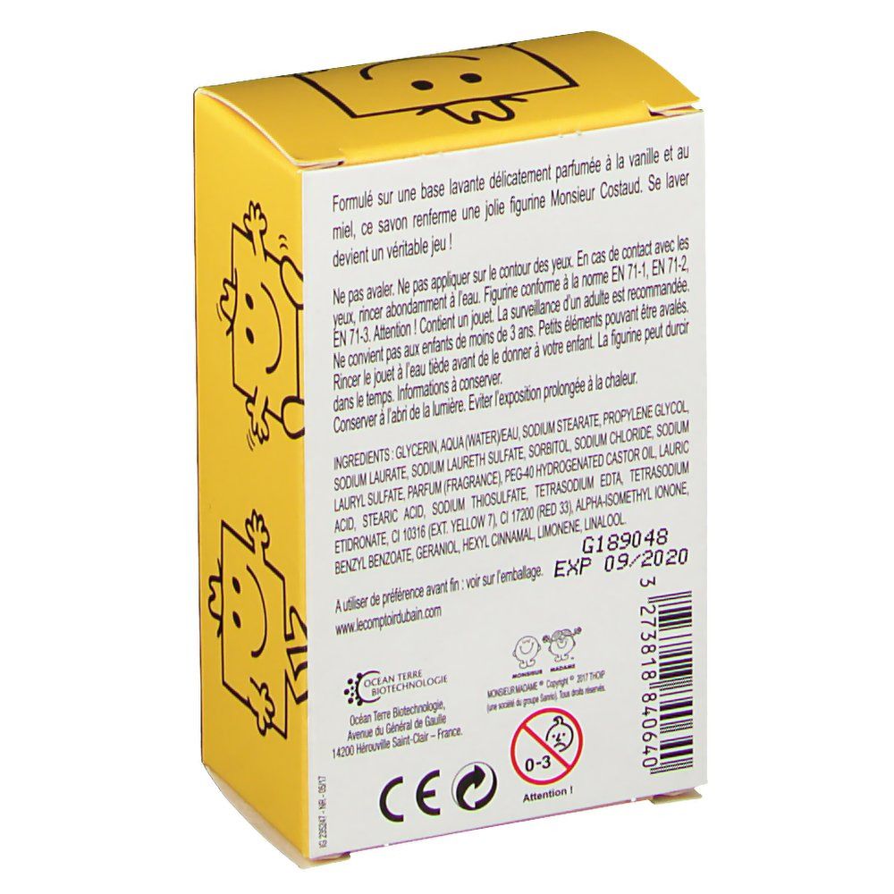 Le Comptoir du Bain Monsieur Madame. Savon Monsieur Costaud Parfum Vanille Honig