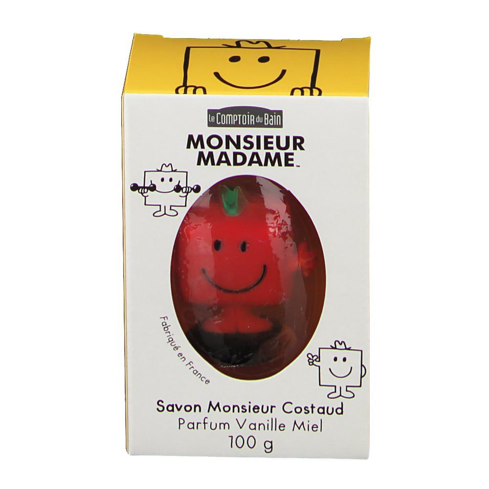 Le Comptoir du Bain Monsieur Madame. Savon Monsieur Costaud Parfum Vanille Honig