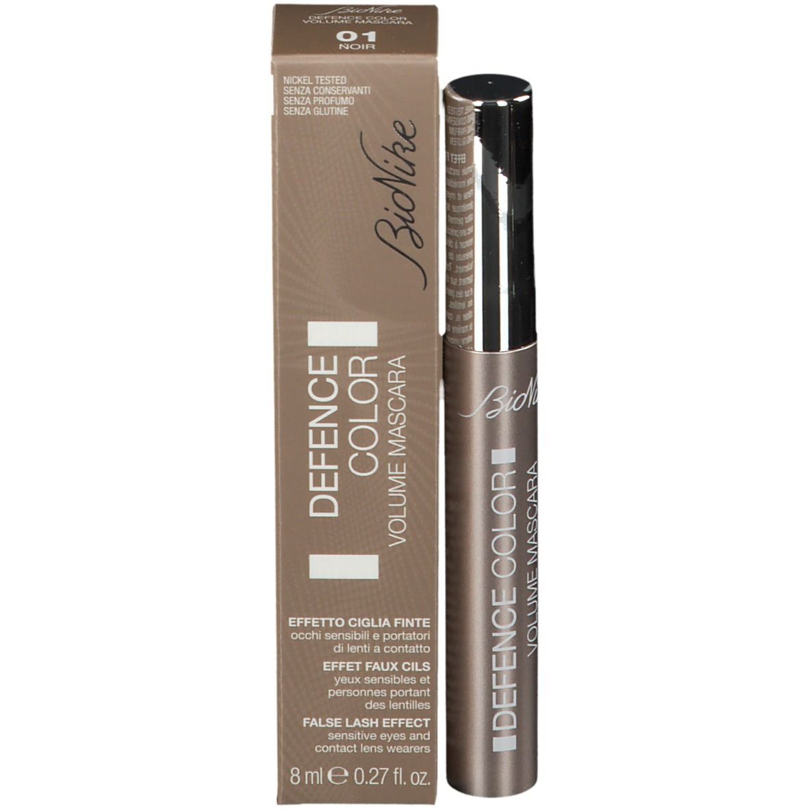 BioNike DEFENCE COLOR VOLUME MASCARA Effet faux cils 01 Noir