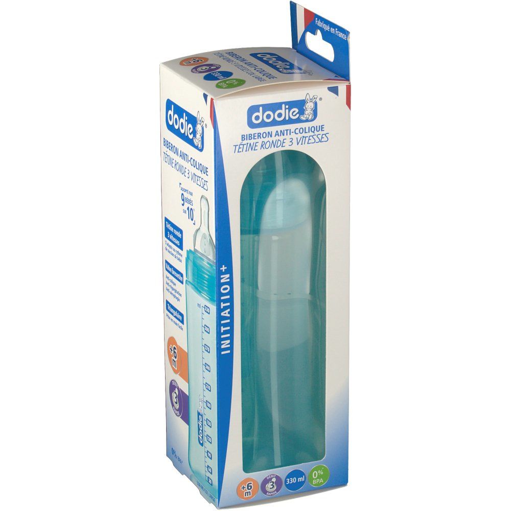 dodie® Initiation ANTI-KOLIK Babyflasche Flow 1 ab 6 Monate 330 ml