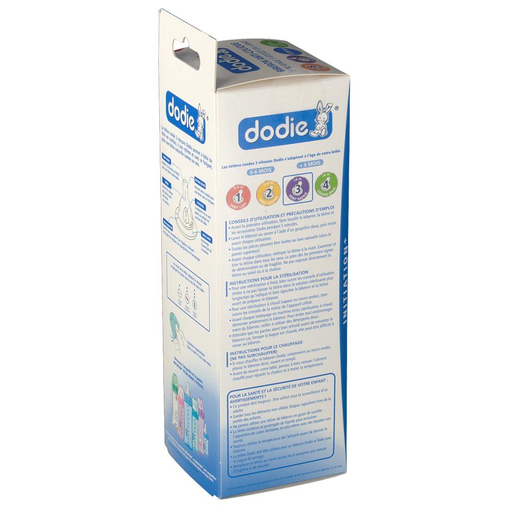dodie® Initiation ANTI-KOLIK Babyflasche Flow 1 ab 6 Monate 330 ml