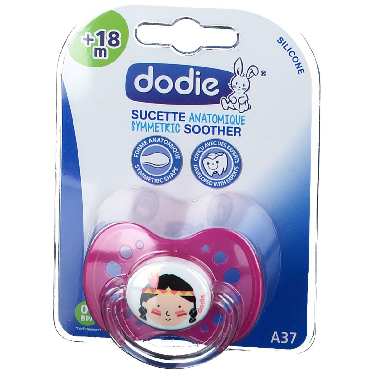 dodie® anatomisch geformter Silikon Schnuller ab 18 Monaten