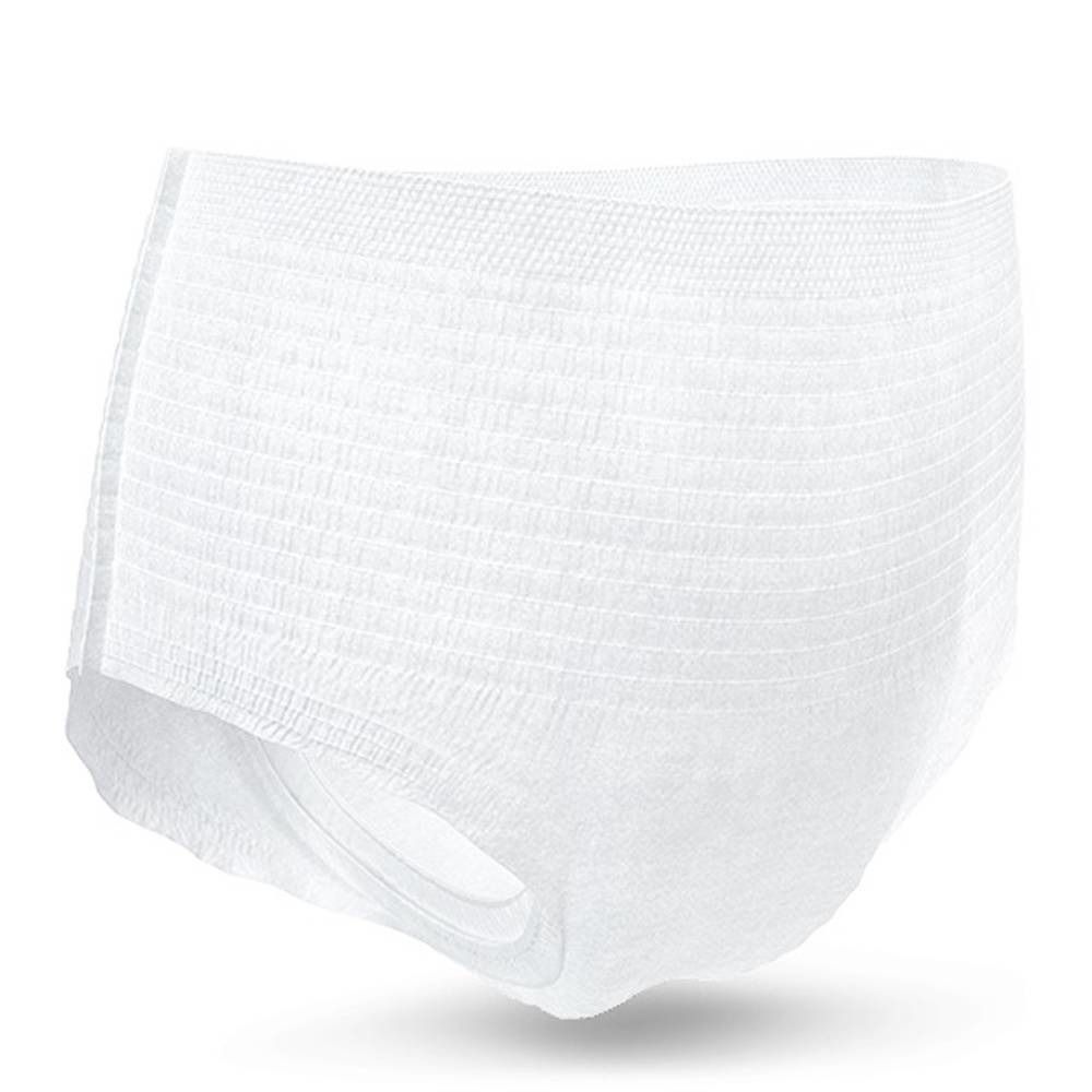 Culotte d'incontinence blanche. Ouvertures de jambes. Fabriqué en matériau doux.