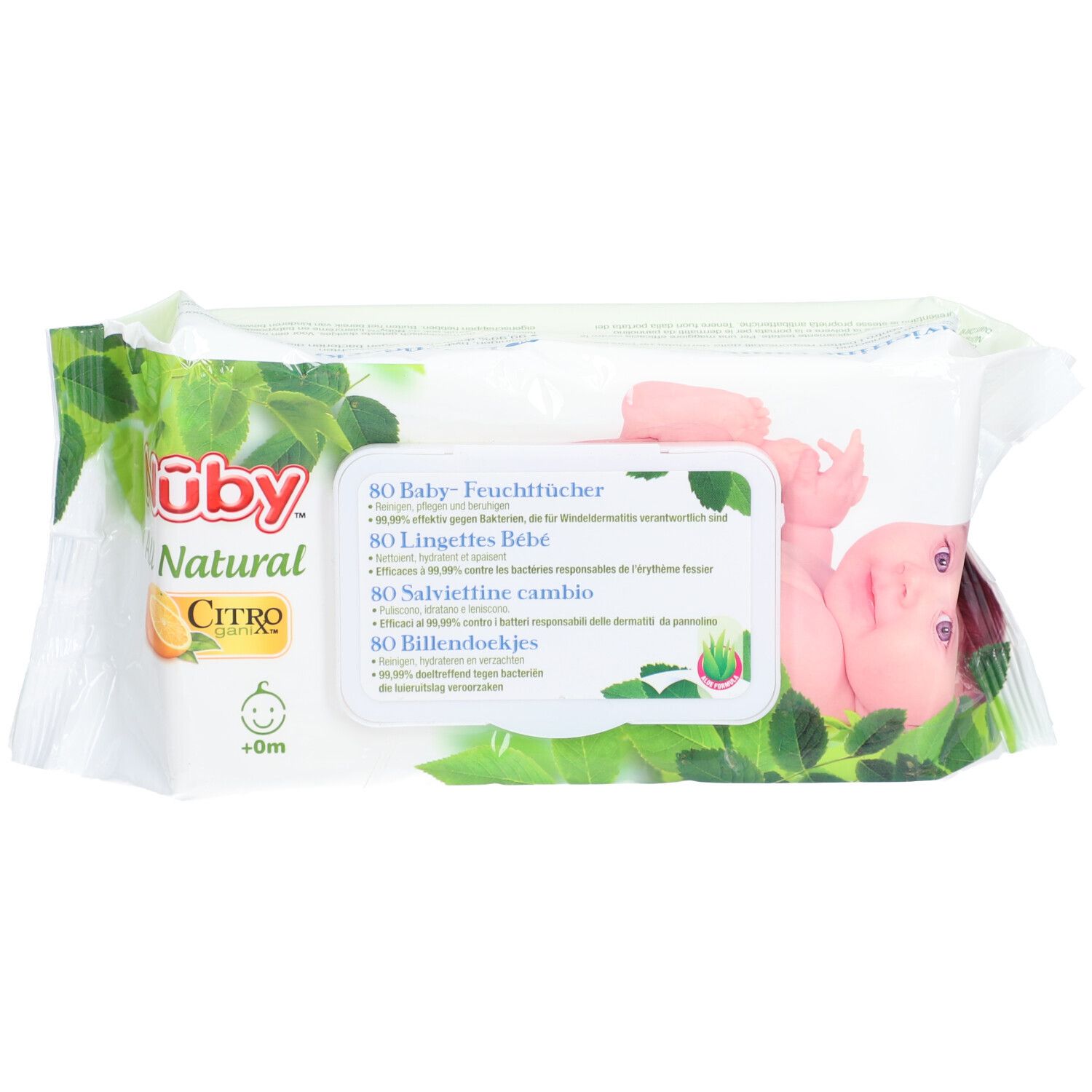 Lingettes humides Nûby Citron