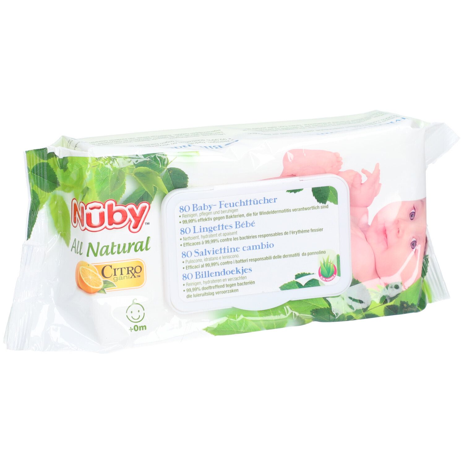 Lingettes humides Nûby Citron