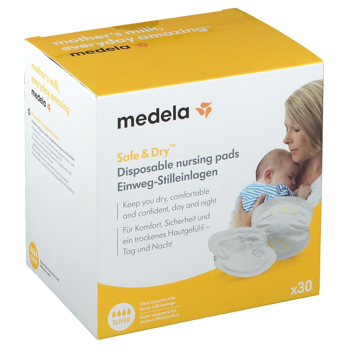 medela Safe &Dry™ Coussinets d'allaitement jetables