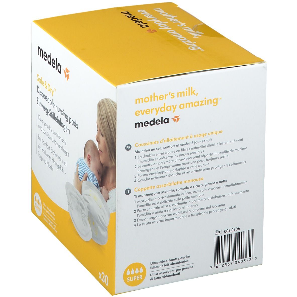 medela Safe &Dry™ Coussinets d'allaitement jetables