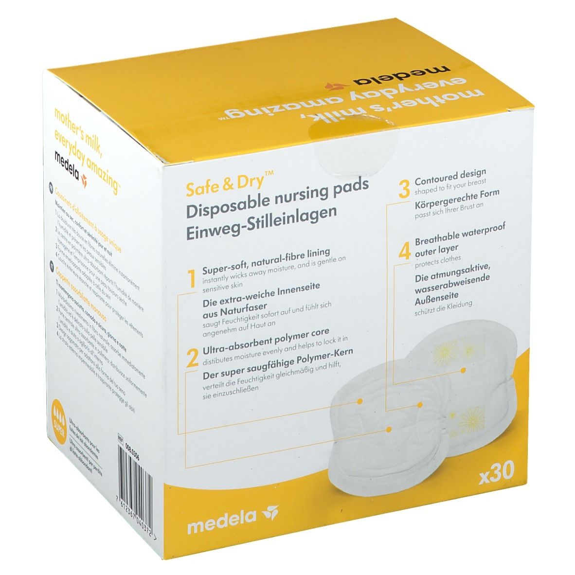 medela Safe &Dry™ Coussinets d'allaitement jetables