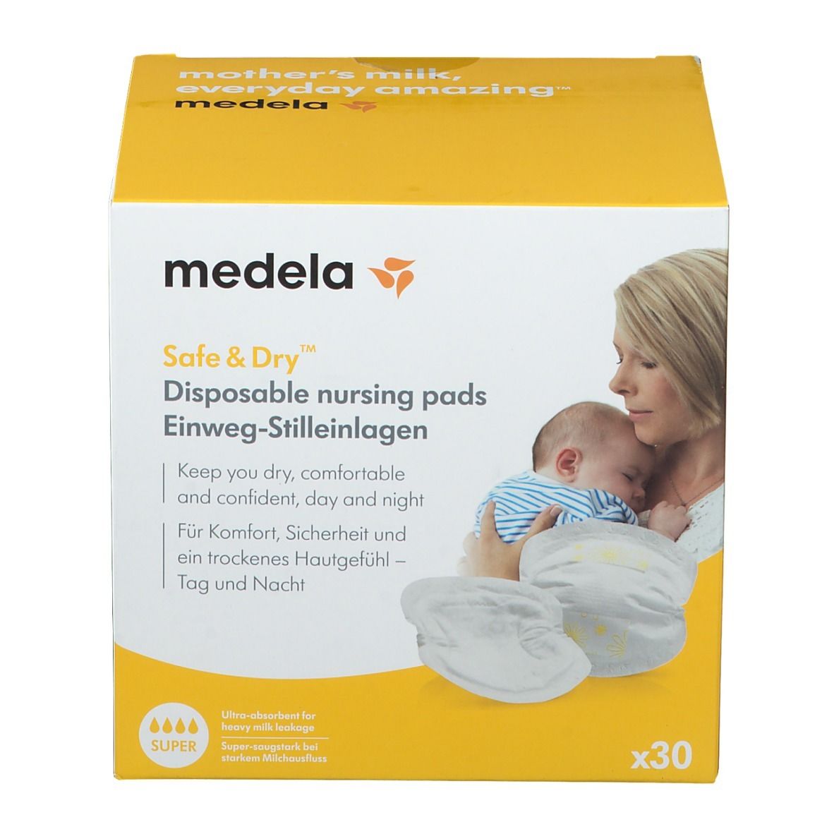 medela Safe &Dry™ Coussinets d'allaitement jetables