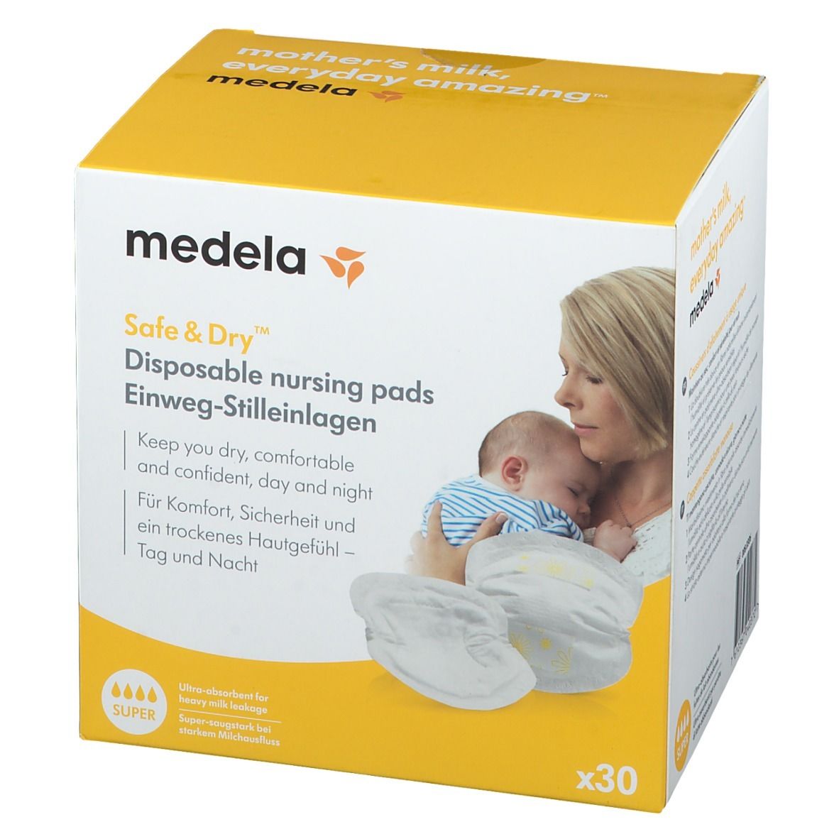 medela Safe &Dry™ Coussinets d'allaitement jetables