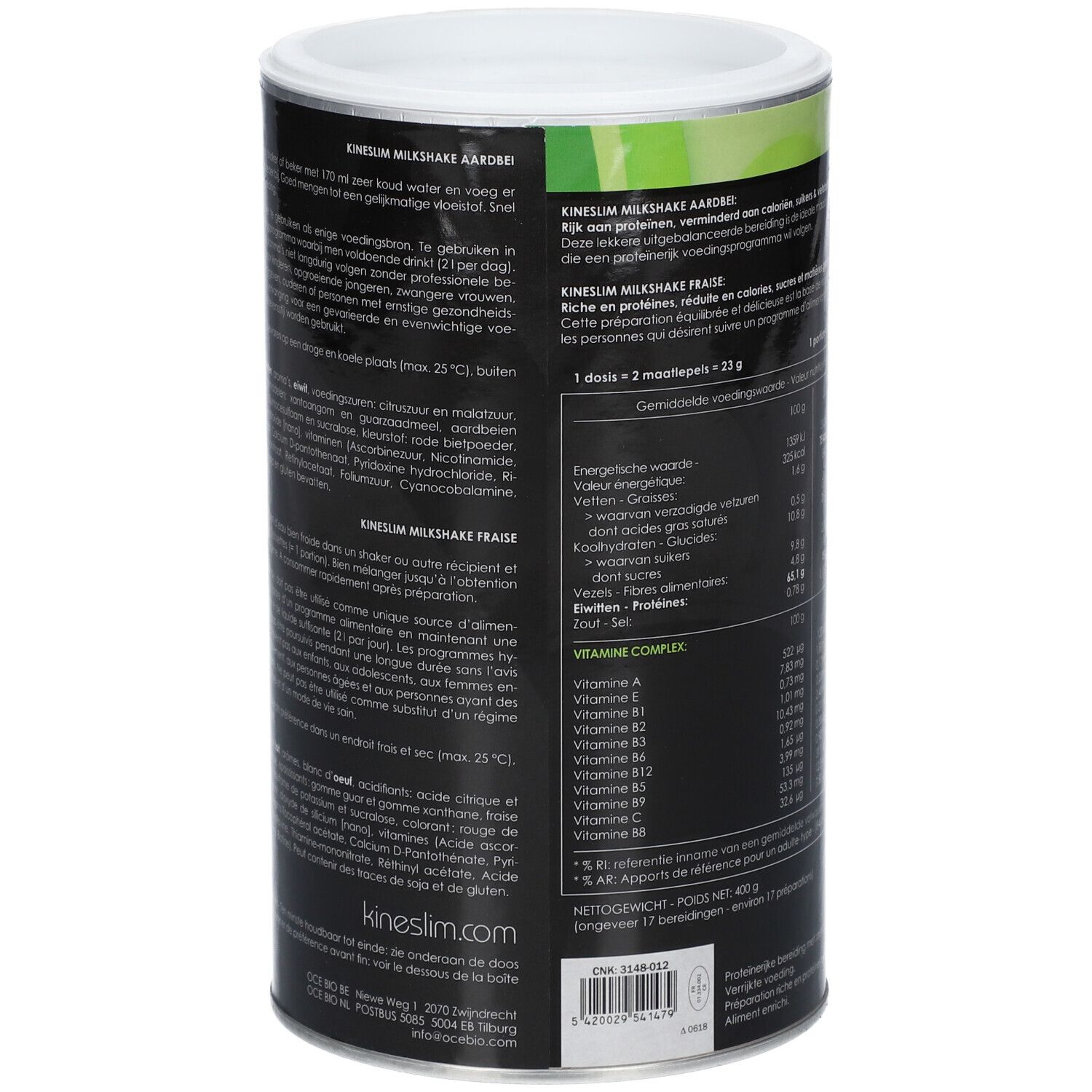 Kineslim Milkshake Erdbeere