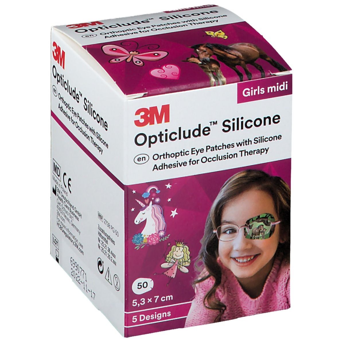 Opticlude 3M Silicone Girls midi 5,3 x 7 cm