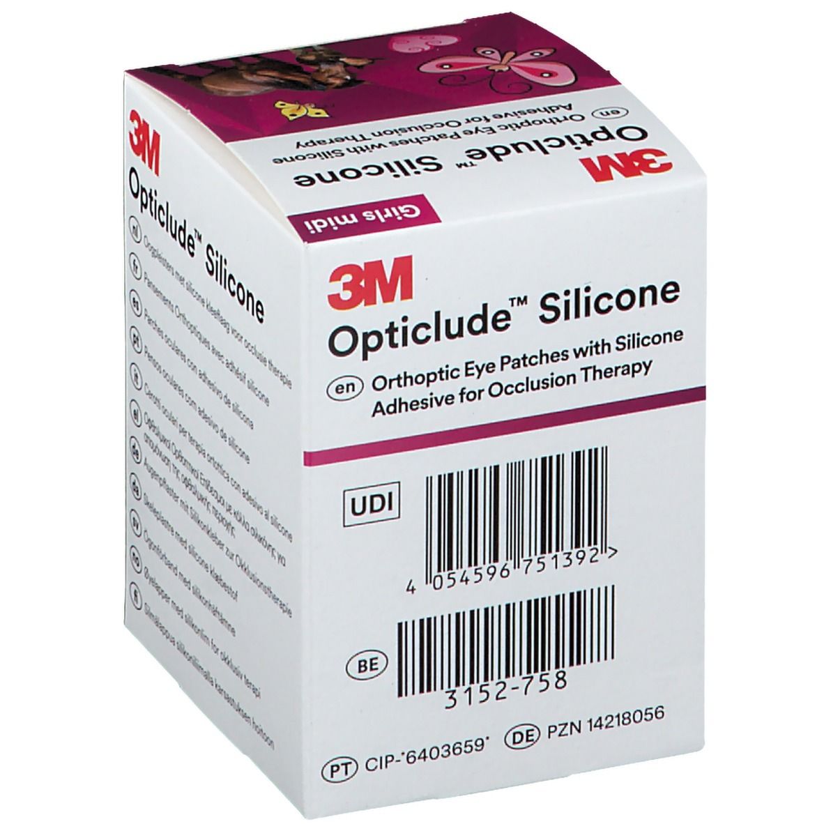 Opticlude 3M Silicone Girls midi 5,3 x 7 cm