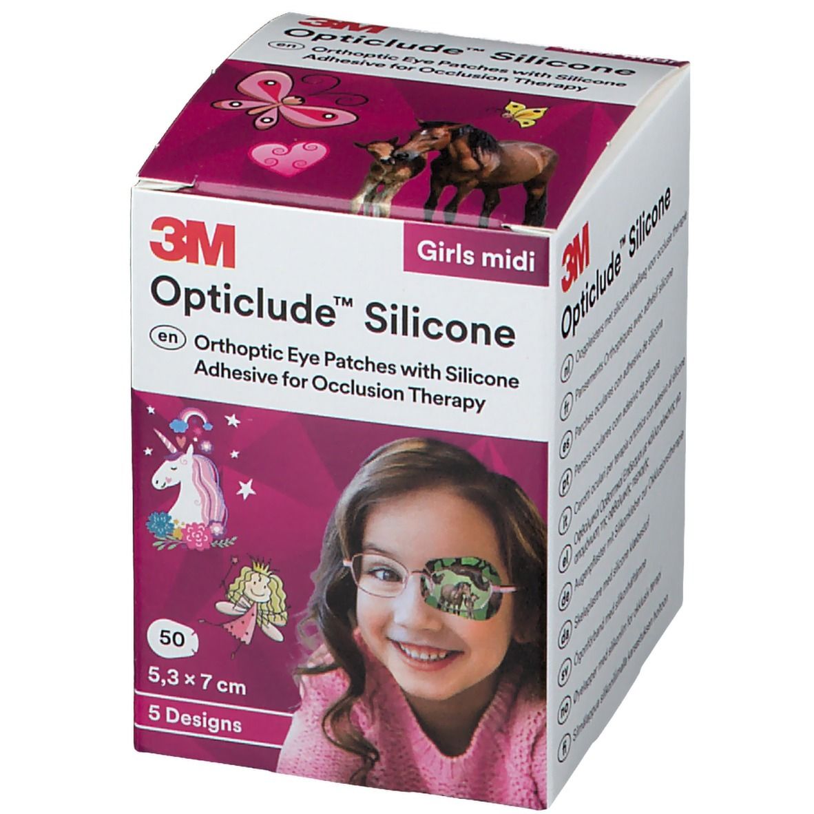 Opticlude 3M Silicone Girls midi 5,3 x 7 cm