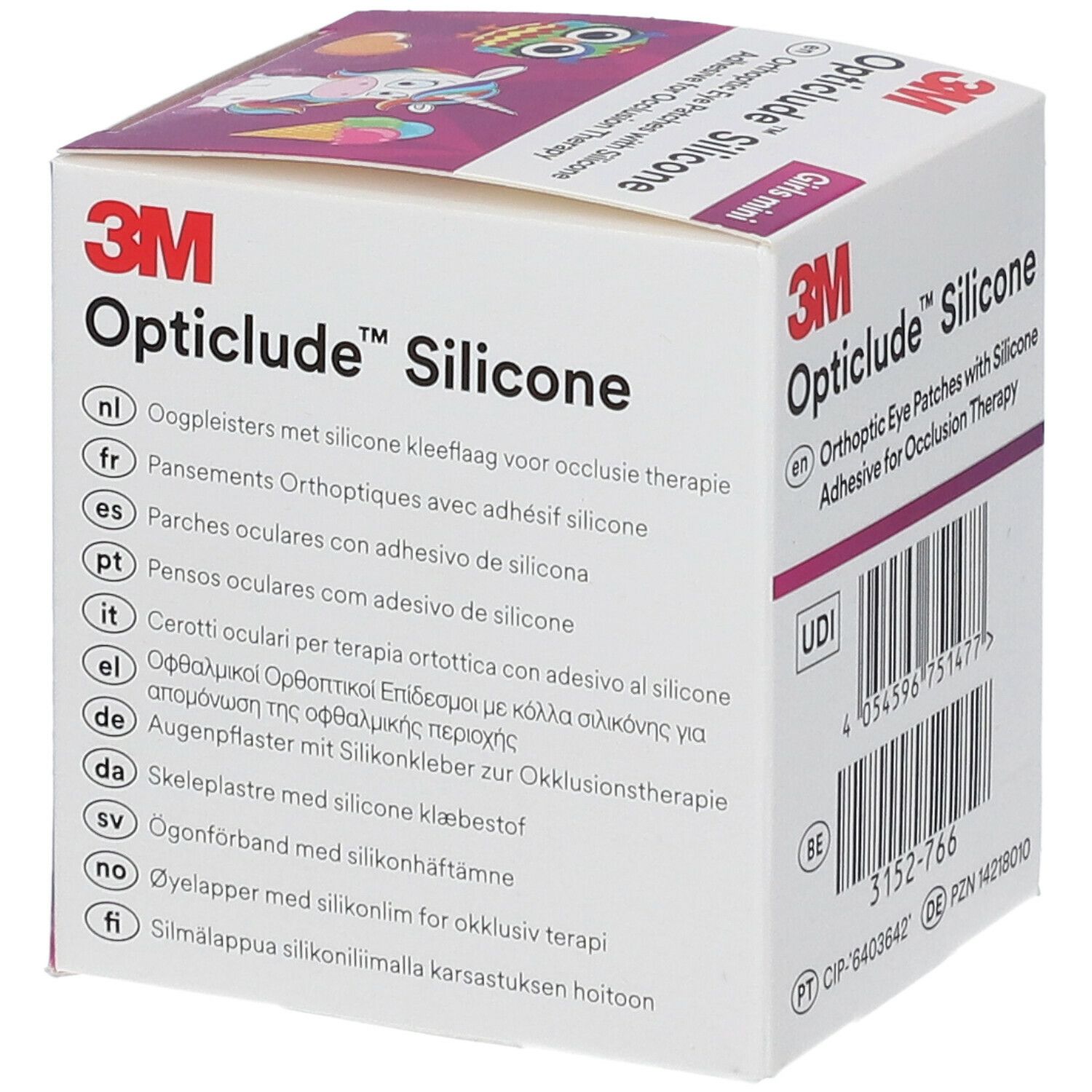 3M Opticlude™ Silicone Girls mini Augenpflaster 5 x 6 cm