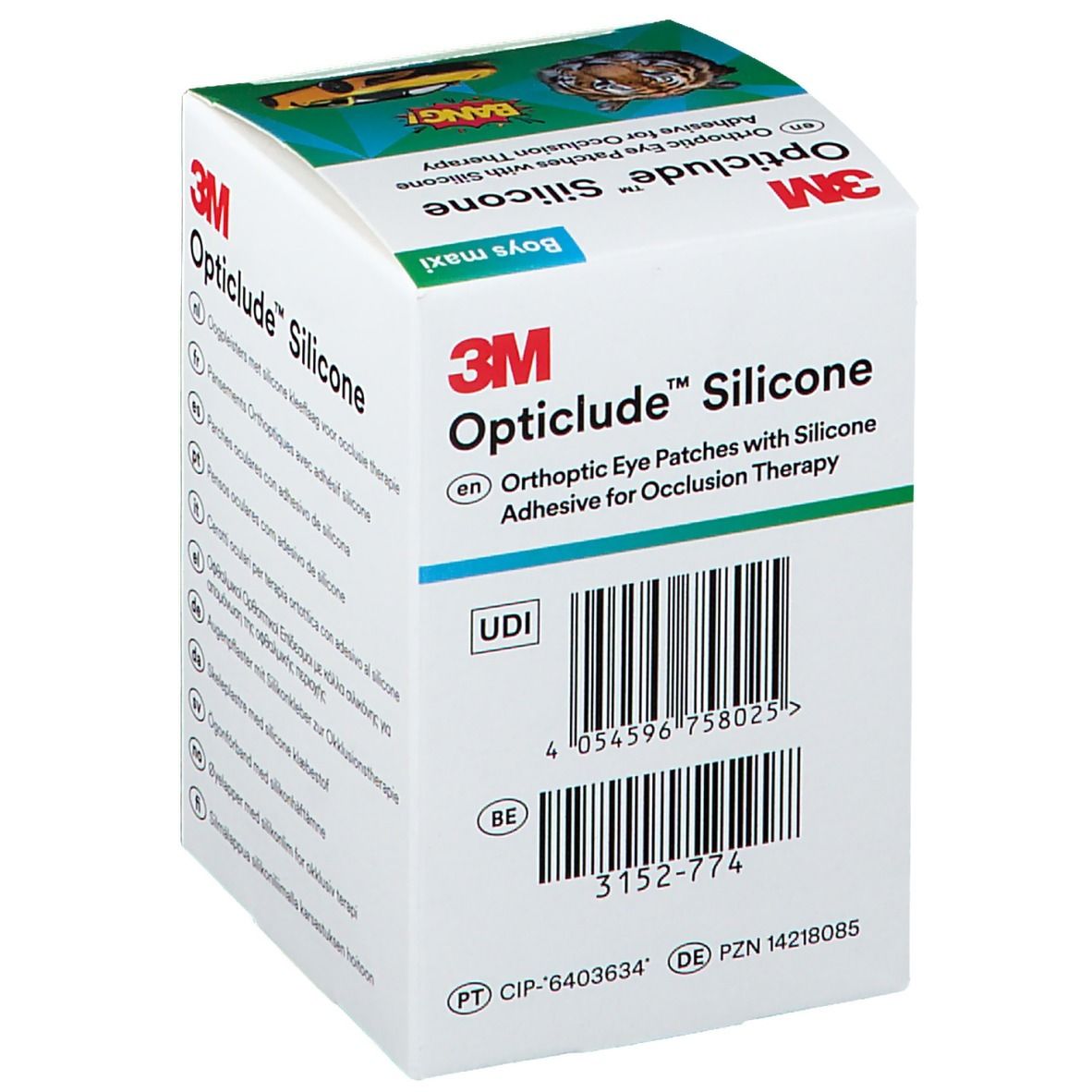 3M Opticlude™ Silicone Boys maxi Augenpflaster 5,7 x 8 cm