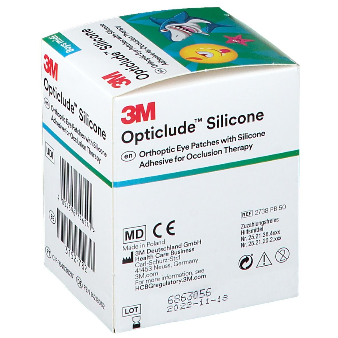 3M™ Opticlude™ Silicone Boys Midi 5,3 x 7,0 cm