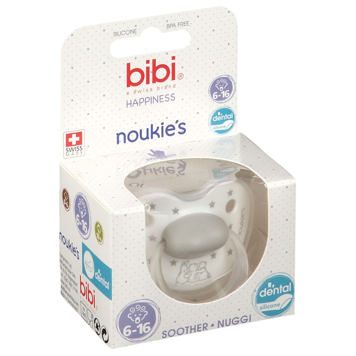 bibi® Sucette Noukie's Stars 6-16 Mois