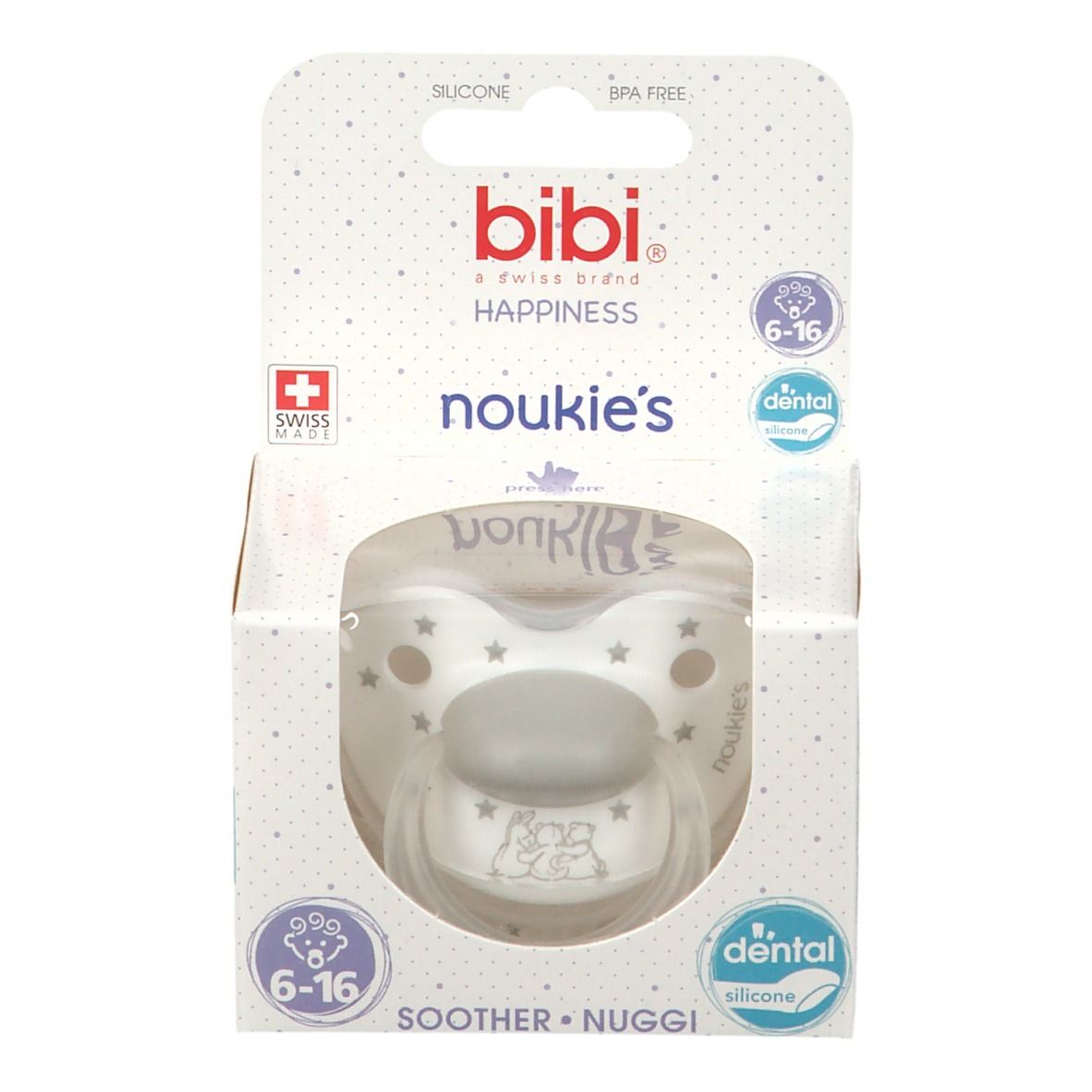 bibi® Sucette Noukie's Stars 6-16 Mois