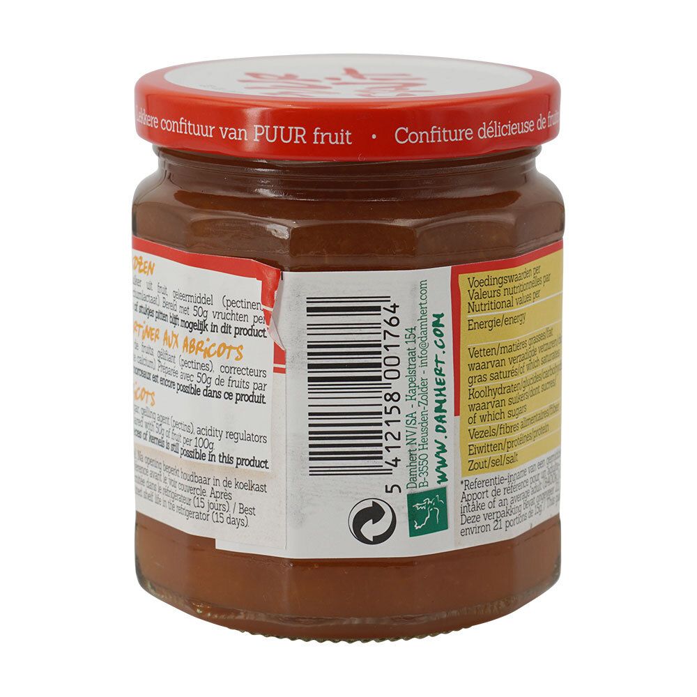 Damhert Puur Fruit Confiture Abricots