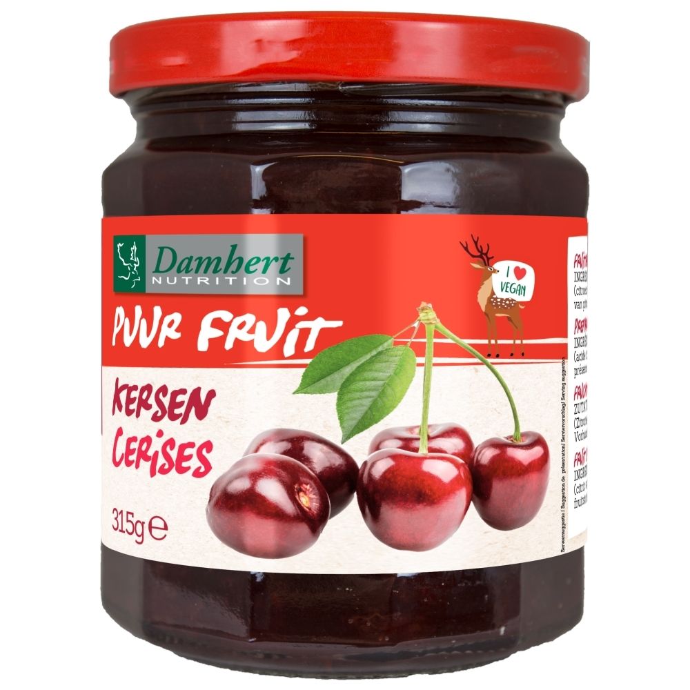 Dambertnutrition Fruchtkonfitüre Kirschen, 315g.