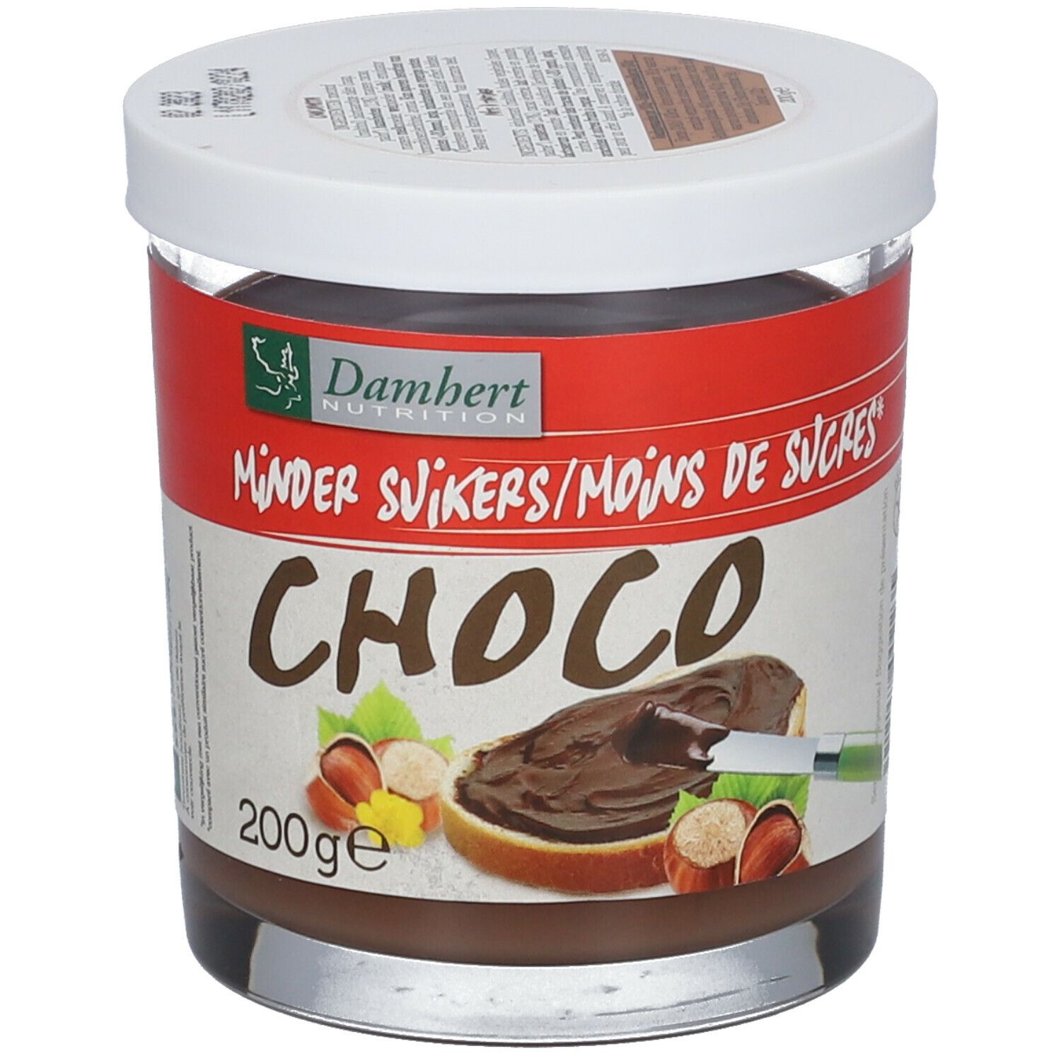 Damhert  Pate Chocolat Noisette sans Sucre