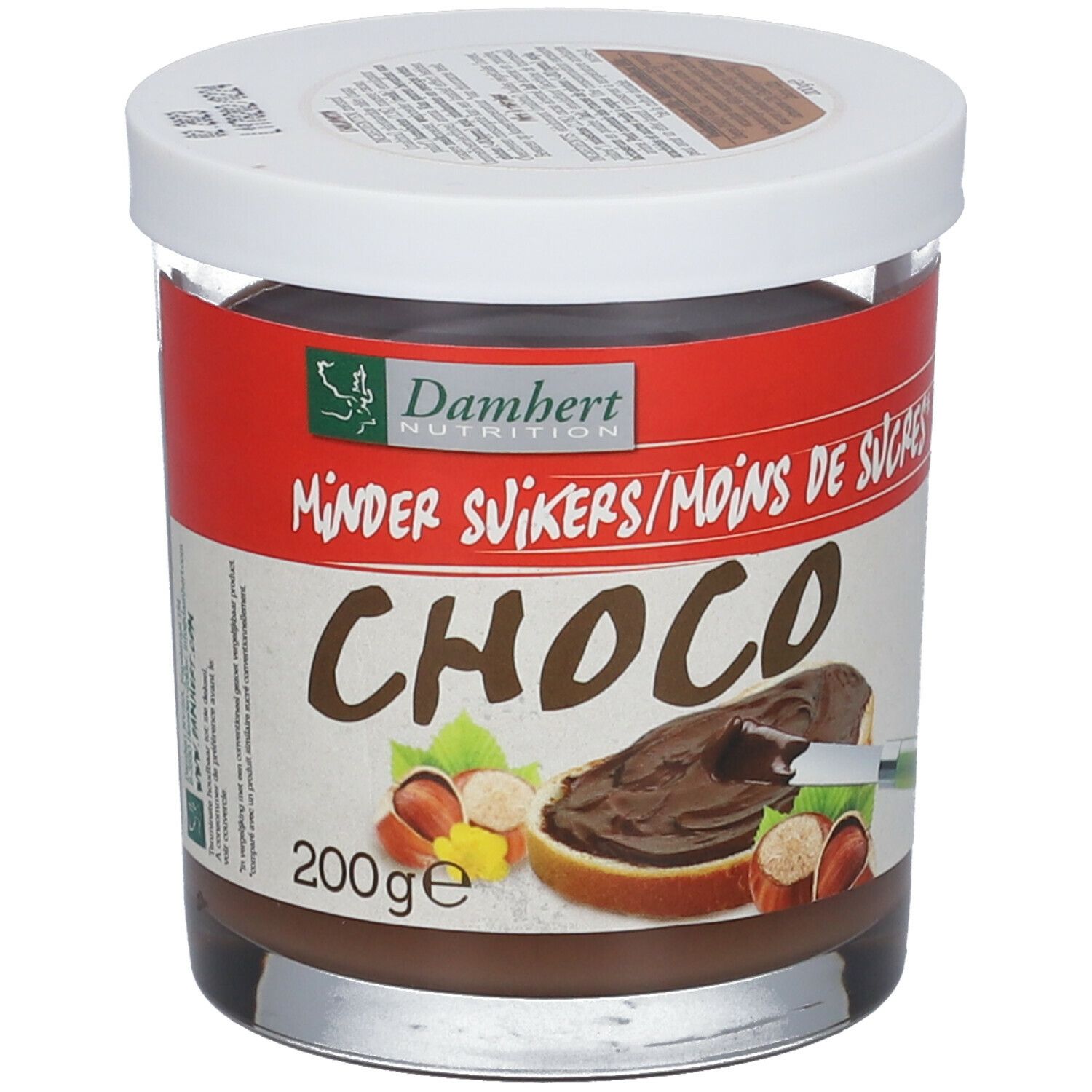Damhert  Pate Chocolat Noisette sans Sucre