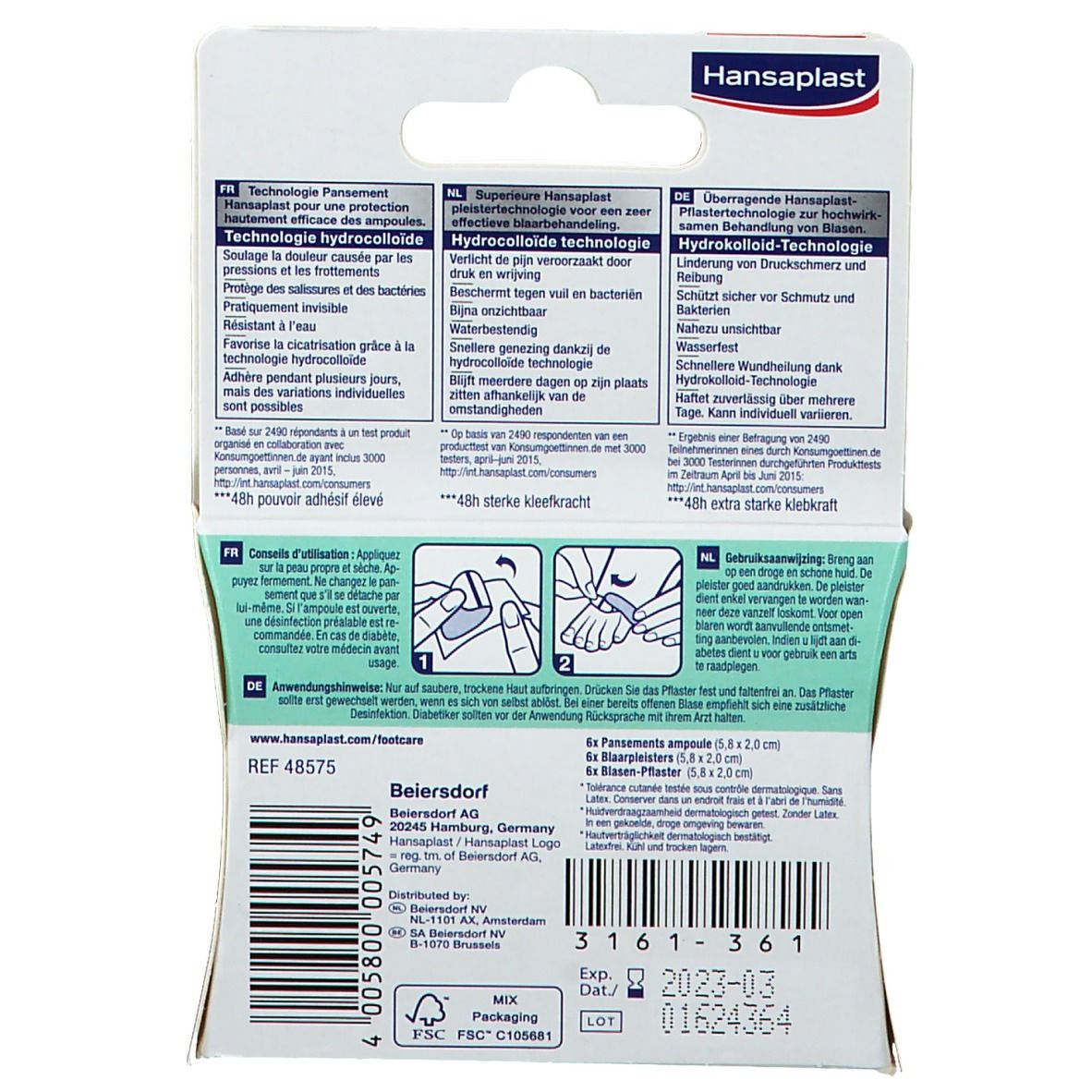 Hansaplast® Pansement Ampoules