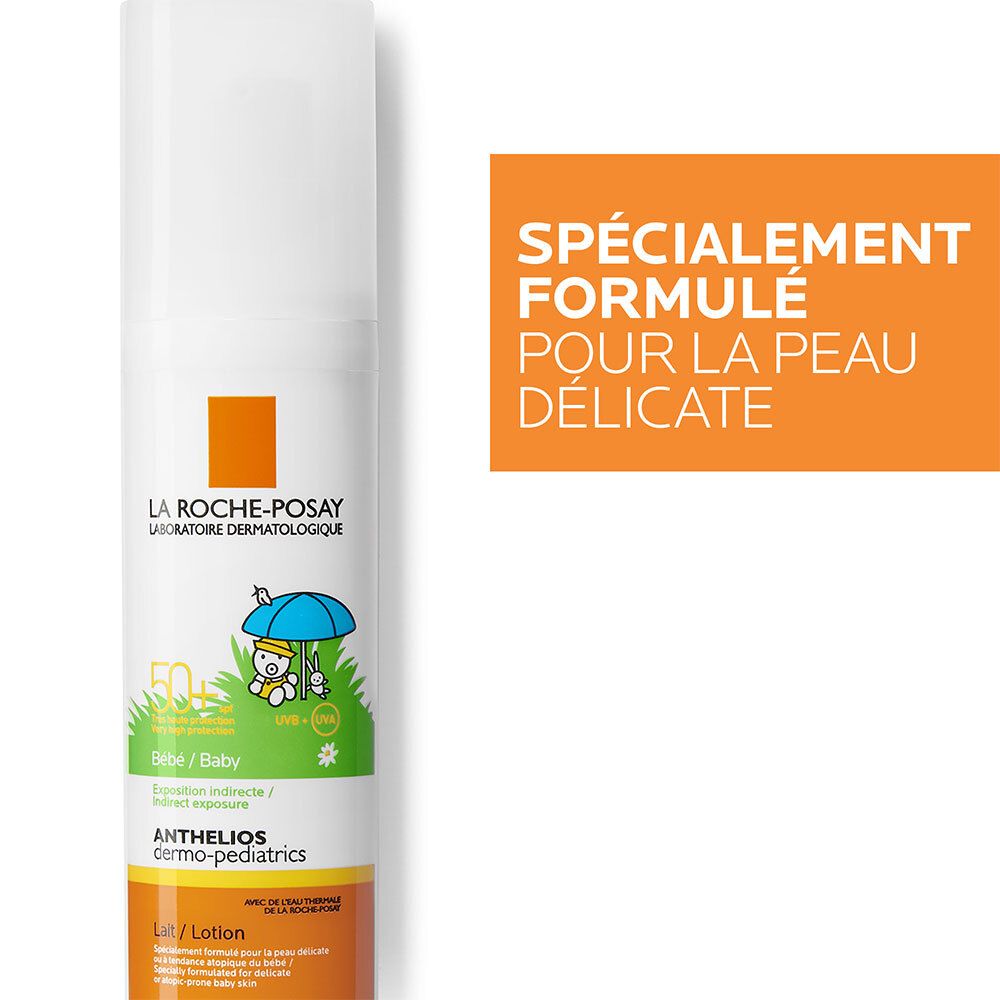 Anthelios Crème Solaire en Lait Bébé Dermo-Pediatrics SPF50+ Sans Parfum 50 ml