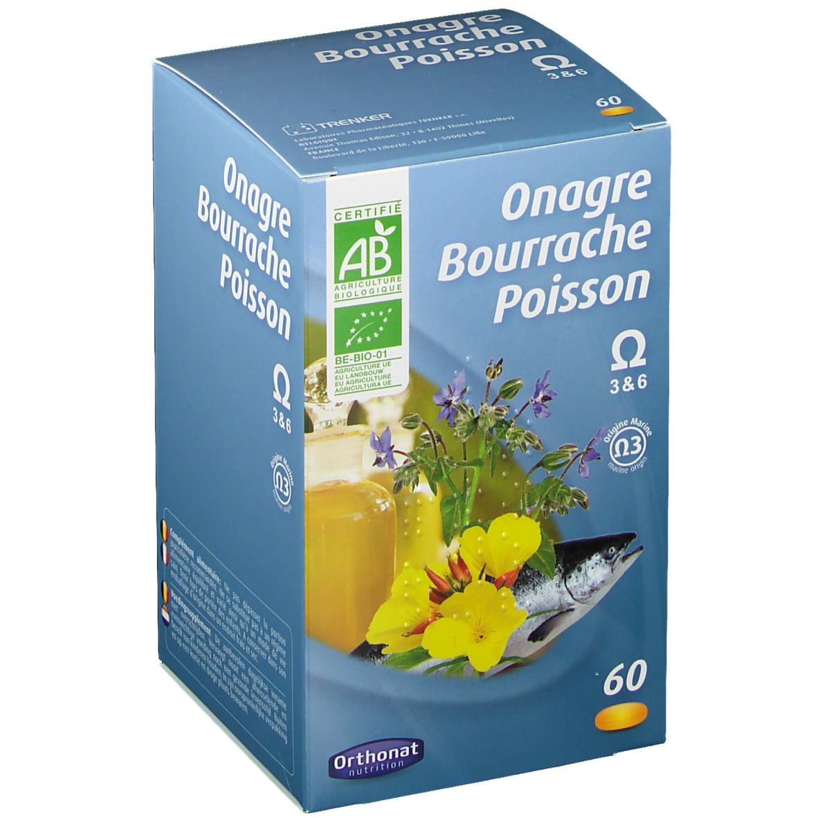 Orthonat nutrition Nachtkerzen-Borretsch-Fischöl