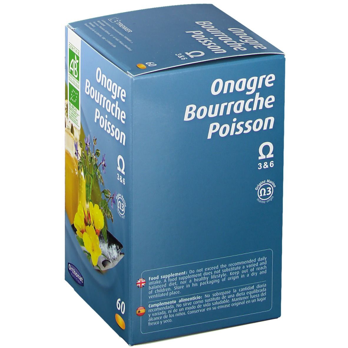 Orthonat nutrition Nachtkerzen-Borretsch-Fischöl