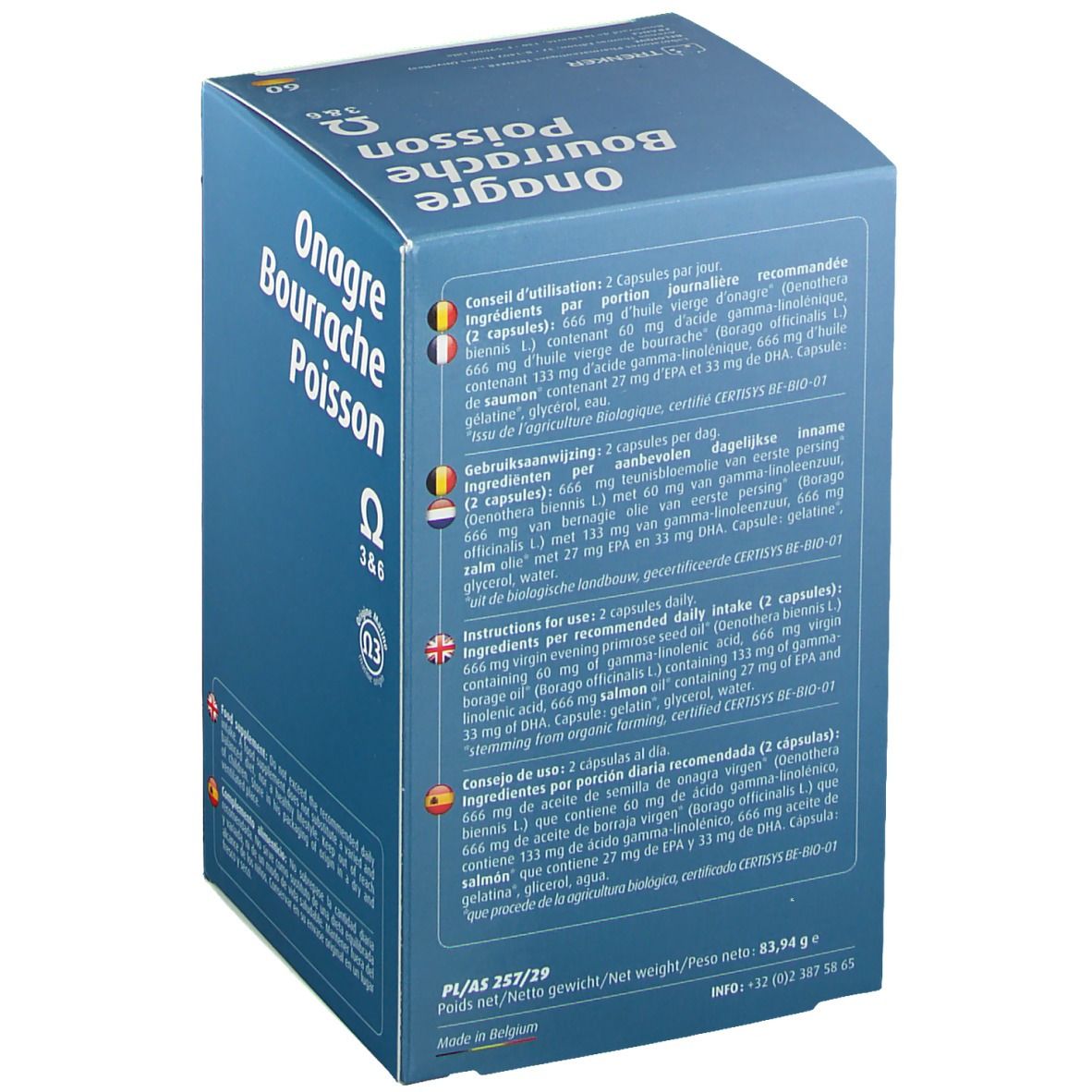 Orthonat nutrition Nachtkerzen-Borretsch-Fischöl