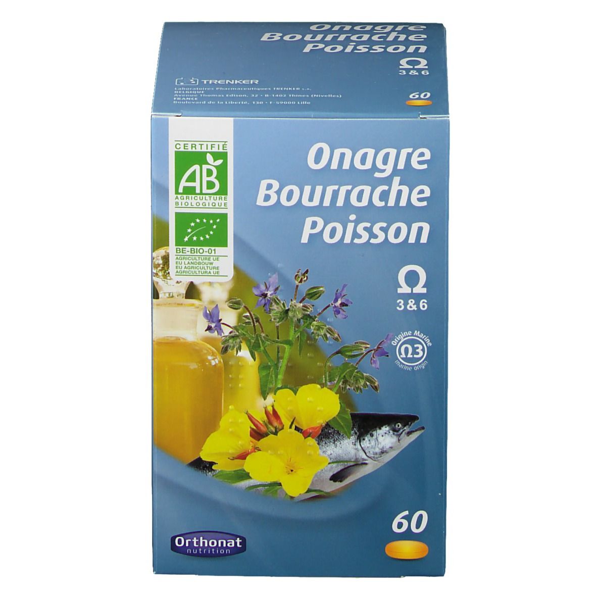 Orthonat nutrition Nachtkerzen-Borretsch-Fischöl