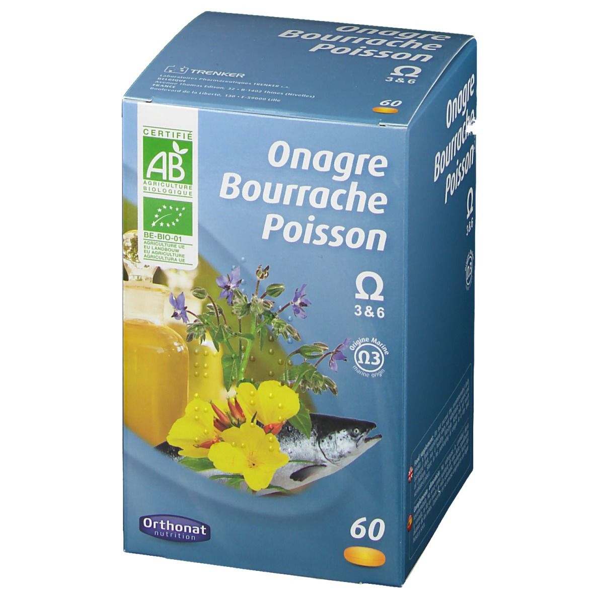 Orthonat nutrition Nachtkerzen-Borretsch-Fischöl