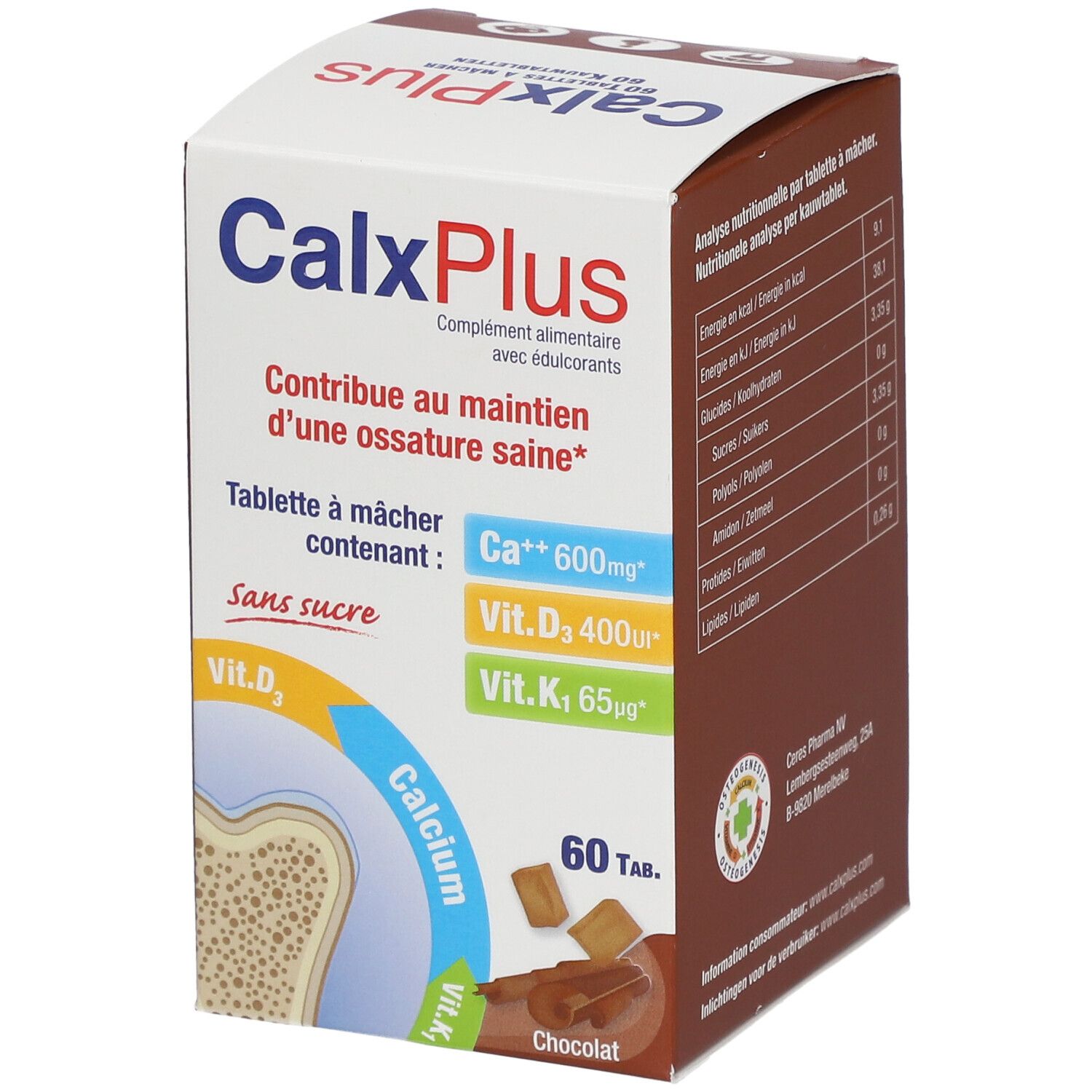 CalxPlus Schokolade Zuckerfrei