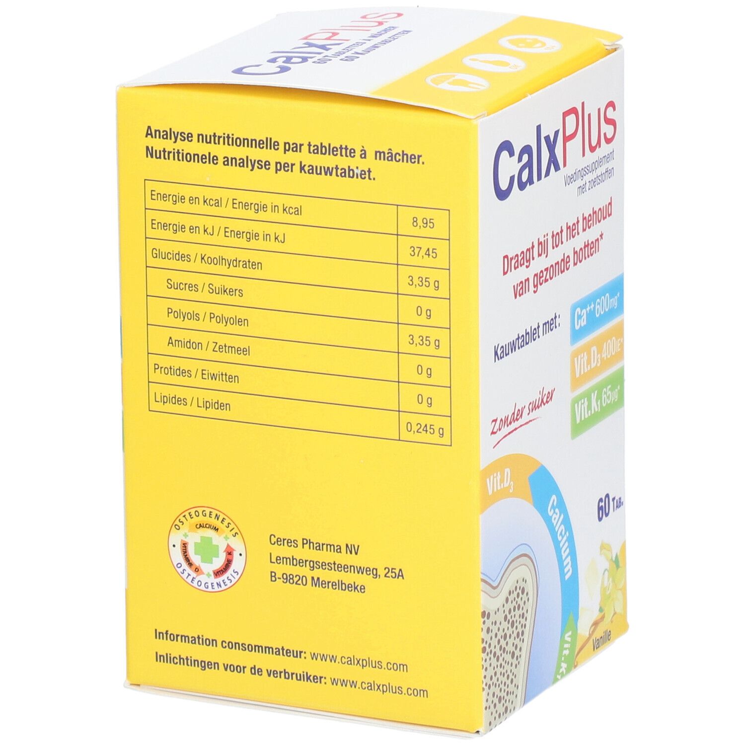 CalxPlus Vanille Zuckerfrei